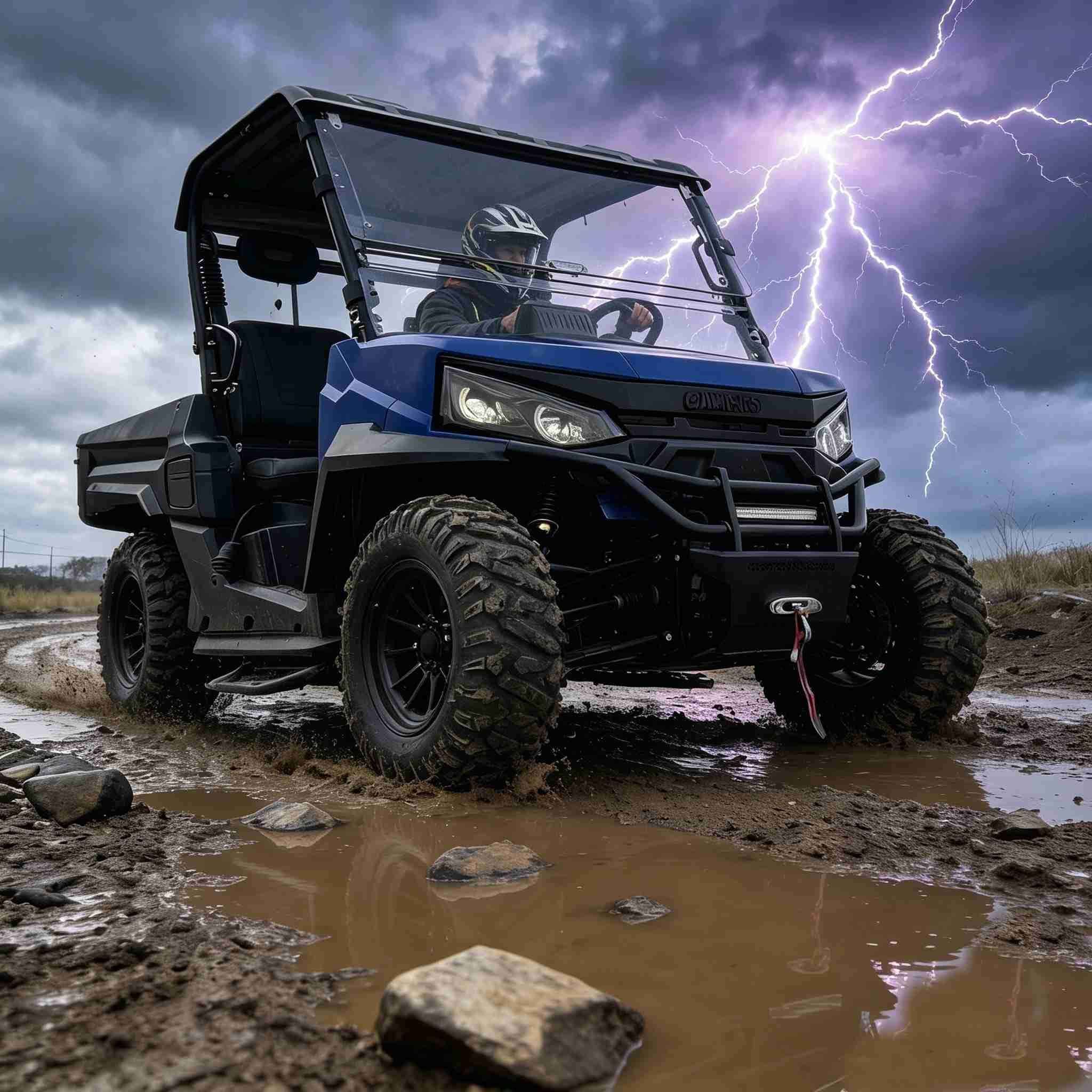 4WD Off Road UTV 73,6V 1000kg сүйреу 400A контроллері 150Ah