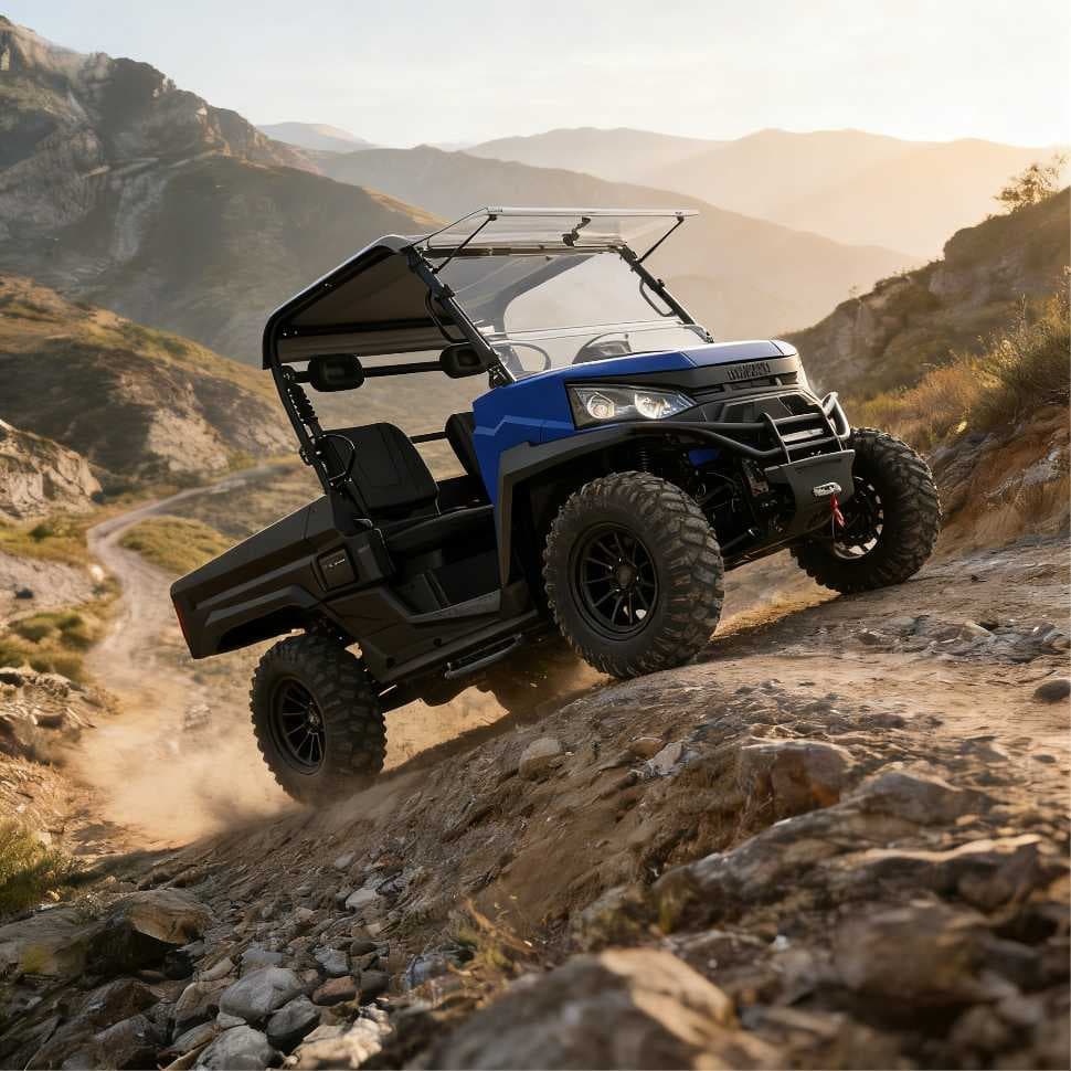 73.6V 150Ah 4WD электрлік UTV PKE фермадағы аң аулауға арналған кілтсіз EPS