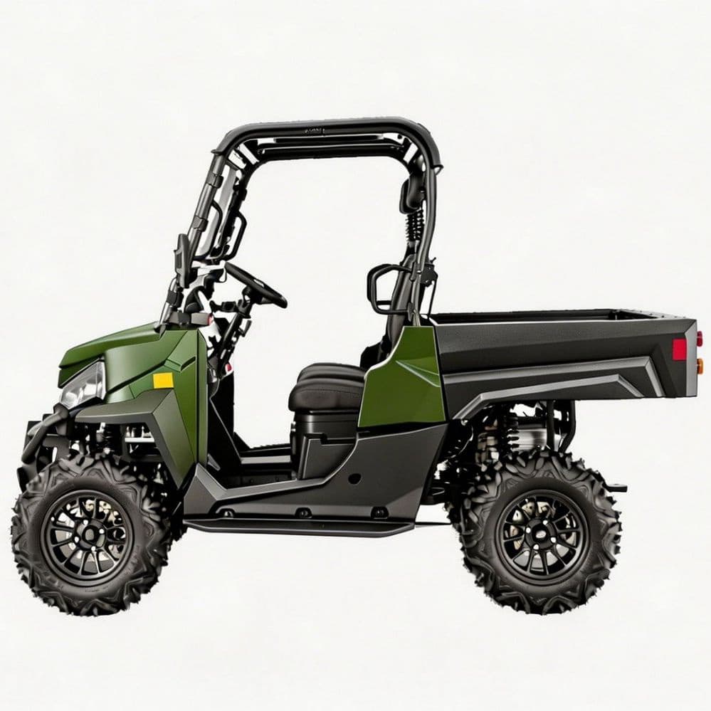 Реттелетін аксессуарлар 73,6V электрлік UTV PKE кілтсіз 1000кг сүйрету 80-100км диапазон 4WD