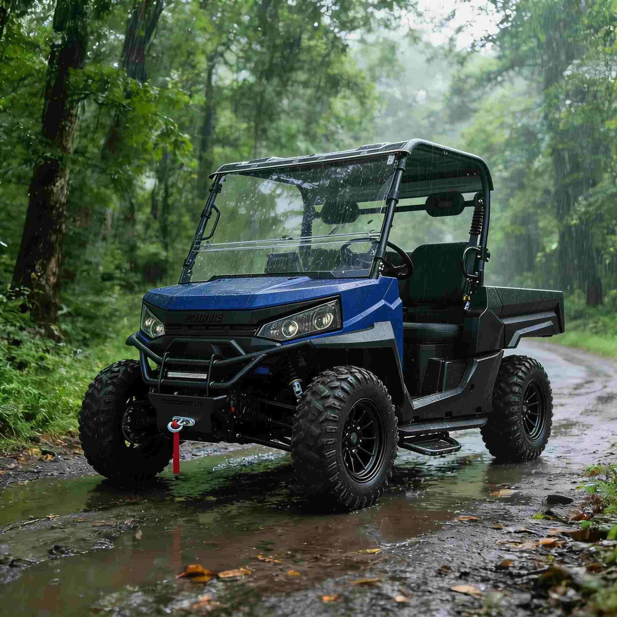 Аң аулауға арналған электрлік UTV 4WD 20 кВт Ең жоғары қуат 1000 кг сүйрету