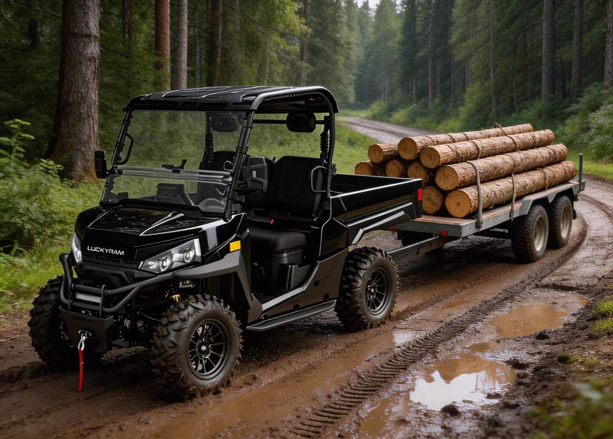 Farm Heavy UTV 4WD 10KW айнымалы ток қозғалтқышы 73,6V 400A контроллері