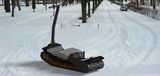 Күшті коммуналдық қар тасымалдау Snowfox Tracked Farmers Electric Snowmobile